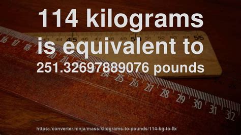 114 kg in pounds|114 kg is how many pounds.